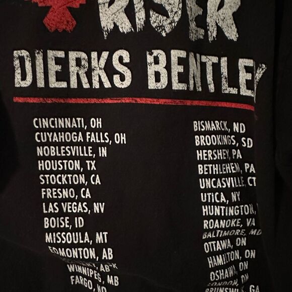 Dierks Bentley Riser Tour Concert T-Shirt - Small - Picture 4 of 4